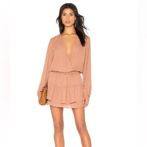 Chic Tan Long Sleeve Dress